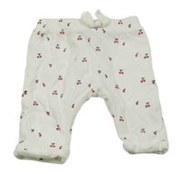 Bílé tepláky s třešničkami Kiabi