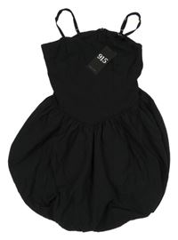 Nové - Černá balonová šatová tunika New Look