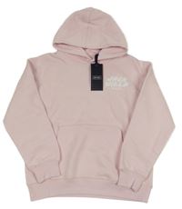 Nové - Světlerůžová mikina s nápisem a kapucí Jack Wills