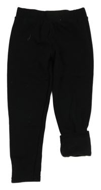 Černé teplákové zateplené legíny PRIMARK