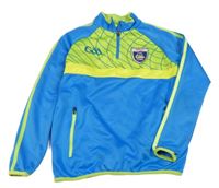 Modro-limetková sportovní fotbalová mikina se znakem O´neills