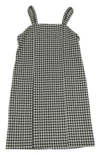 Černo-bílé vzorované šaty se třpytkami PRIMARK