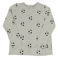 Světlešedé melírované pyžamové triko s míči George