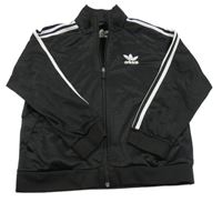 Černo-bílá thermo propínací mikina Adidas