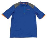 Safírovo-tmavošedé funkční cyklo tričko Quechua