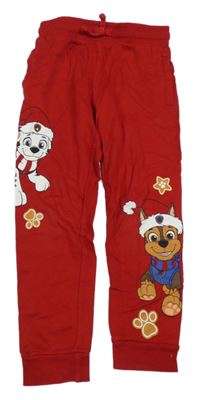 Červené tepláky s PAW PATROL s vánočním motivem nickelodeon