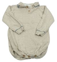 Béžové melírované pletené polo body Primark