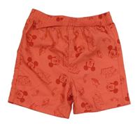 Korálové šusťákové kraťasy s Mickeym zn. Primark
