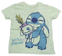 Světlezelené tričko se Stitchem Primark