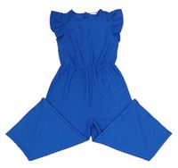Modrý žebrovaný culottes overal Primark