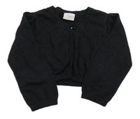 Černé třpytivé svetrové bolerko Next