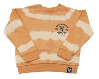 Oranžová batikovaná mikina se surfy a nápisem Primark