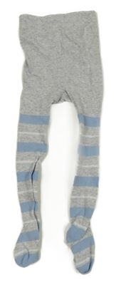 Šedo-modro-bílé pruhované punčocháče s žirafou Impidimpi