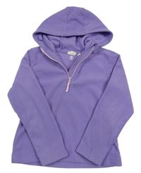 Levandulová fleecová funkční mikina s kapucí Mountain Warehouse
