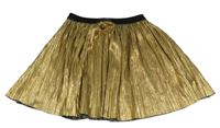 Zlatá plisovaná sukně Y.F.K.