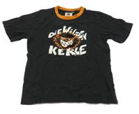 Černé tričko s příšerkou