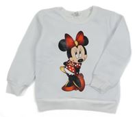 Bílá mikina s Minnie