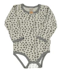 Bílé puntíkaté sametové body Pusblu