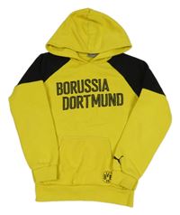 Žluto-černá fotbalová mikina s kapucí - Borussia Dortmud Puma