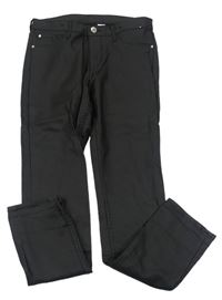 Antracitové potažené skinny kalhoty zn. H&M