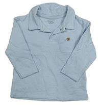 Světlemodré polo triko s kapsou Primark