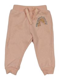 Světlerůžové tepláky s duhou Primark