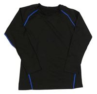 Černo-modré sportovní triko 
