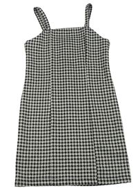Bílo-černé vzorované úpletové šaty zn. Primark