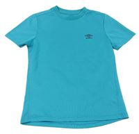 Tyrkysové sportovní funkční tričko s logem Umbro