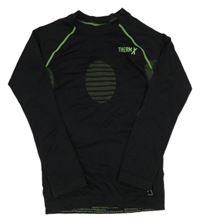 Černo-zelené thermo triko C&A