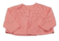 Lososový propínací lehký svetr Mothercare