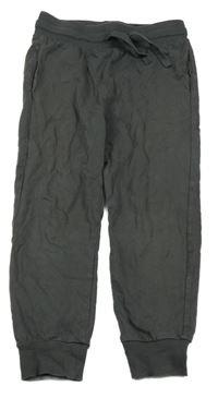 Tmavošedé lehké tepláky H&M