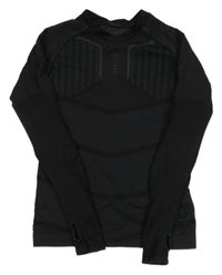 Černé vzorované thermo triko kipsta