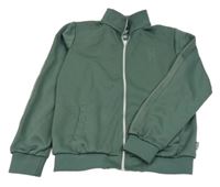 Tmavozelená sportovní propínací mikina WE