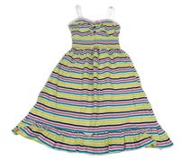 Barevné pruhované šaty Yd.