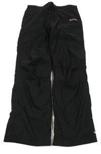 Černé šusťákové funkční podšité kalhoty s logem Regatta