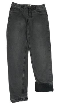 Tmavošedé podšité skinny rifle Pocopiano