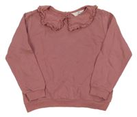 Starorůžová mikina s límečkem H&M