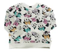 Bílá vzorovaná mikina s Minnie Primark