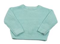 Světlemodrý žinylkový svetr zn. Primark