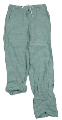 Zelené melírované kalhoty H&M