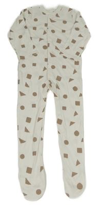 Bílo-hnědý vzorovaný overal M&S