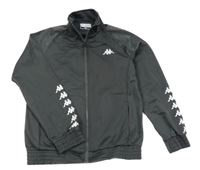 Antracitová propínací sportovní mikina Kappa 