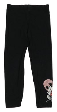 Černé legíny s Mickeym a Minnie George