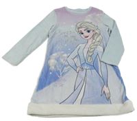 Světlemodrá plyšová noční košile s Elsou George