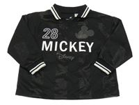 Černé polo triko s Mickeym a číslem H&M