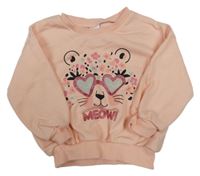 Růžová mikina s leopardem LC Waikiki