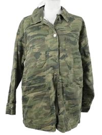 Nové - Dámská army riflová košilová bunda Primark 