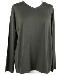 Dámské hnědé triko s cvočky Muller 