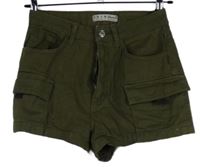 Dámské khaki riflové kraťasy Denim 